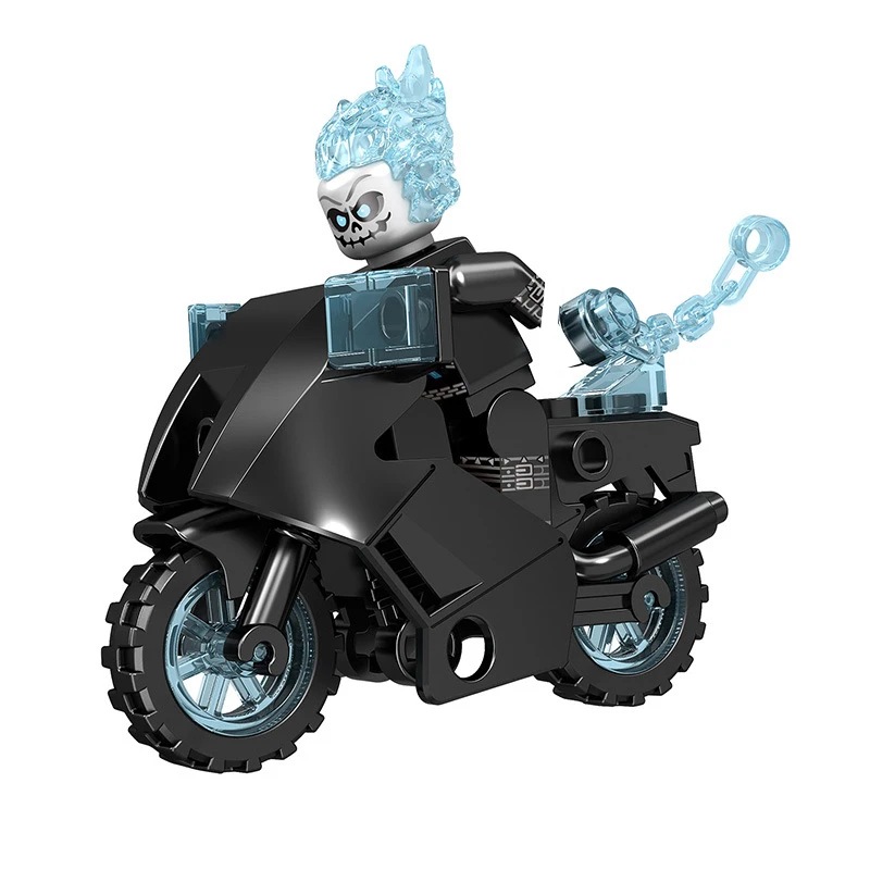 Образовательная кукла LG1002 светящаяся Призрачный всадник гоночный мотоцикл