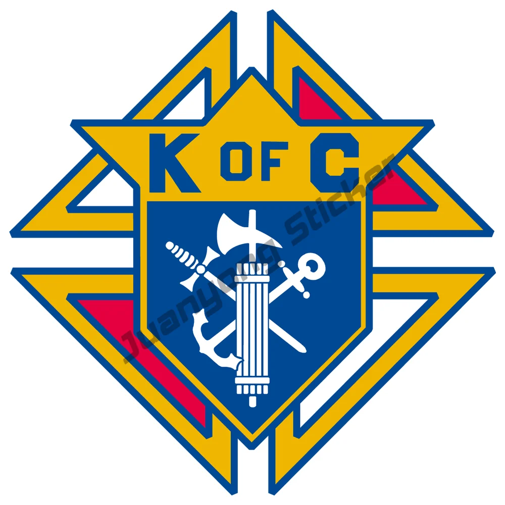 

Knights of Columbus K of C Vinyl Sticker Car Truck Decal Laptop Emblem Bumper Bodywork Windshield Suv Decoration PVC Accessories