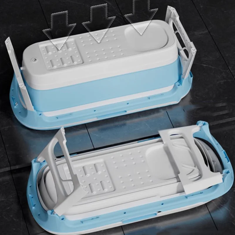 Сильная душевая белая Ванна большая Женская Складная для взрослых с ногами