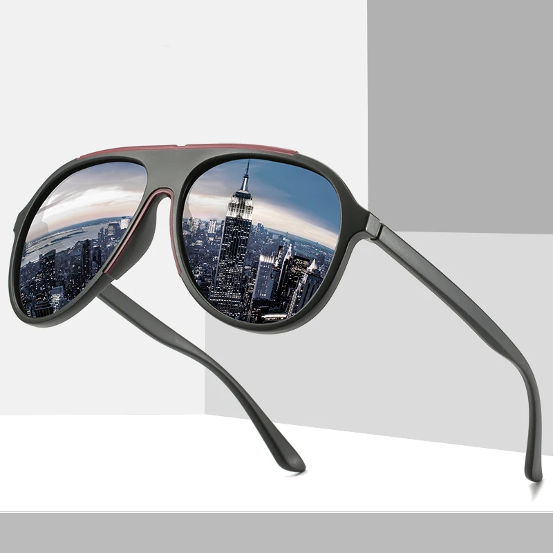 GUZTAG-gafas de sol polarizadas para hombre y mujer, lentes de Aviador TR90, UV400, para conducir al aire libre, Vintage, 3308