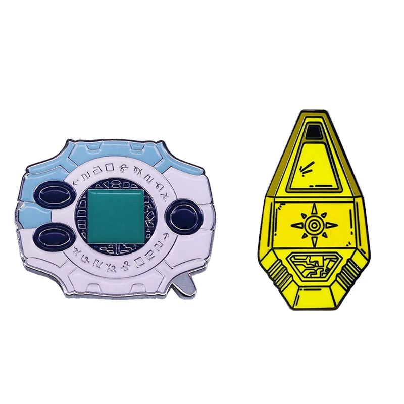 

Cartoon Digimon Adventure Nostalgic Game Badge Courage Brooch Clothes Backpack Accessories Enamel Pin Anime Commemorative Gift