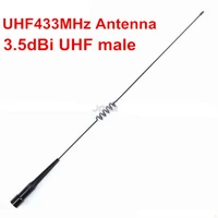 uhf433mhz amateur mobile radio antenna vehicle radio 435m spring whip antenna