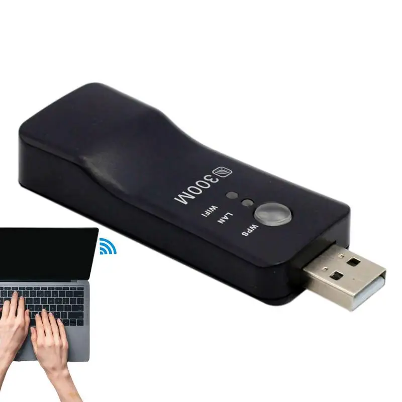 

300Mbps Mini Wifi Adapter WiFi USB Adapter Portable WiFi Ethernet Adaptor Fast Speed Wifi Dongle Receiver For PC Laptop Network