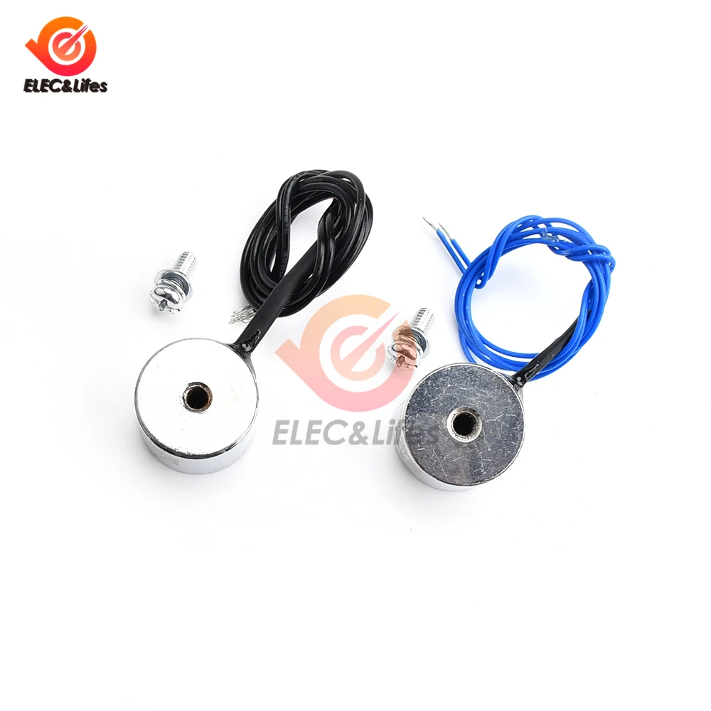 1 шт. Электромагнит LSP20/15 5 в постоянного тока 12 В 24 маленький электромагнитный