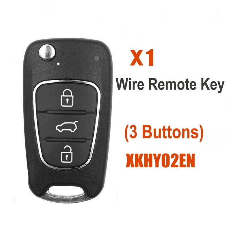 

For Xhorse XKHY02EN Universal Wire 3 Buttons Remote Key Fob For Hyundai Type For VVDI Key Tool