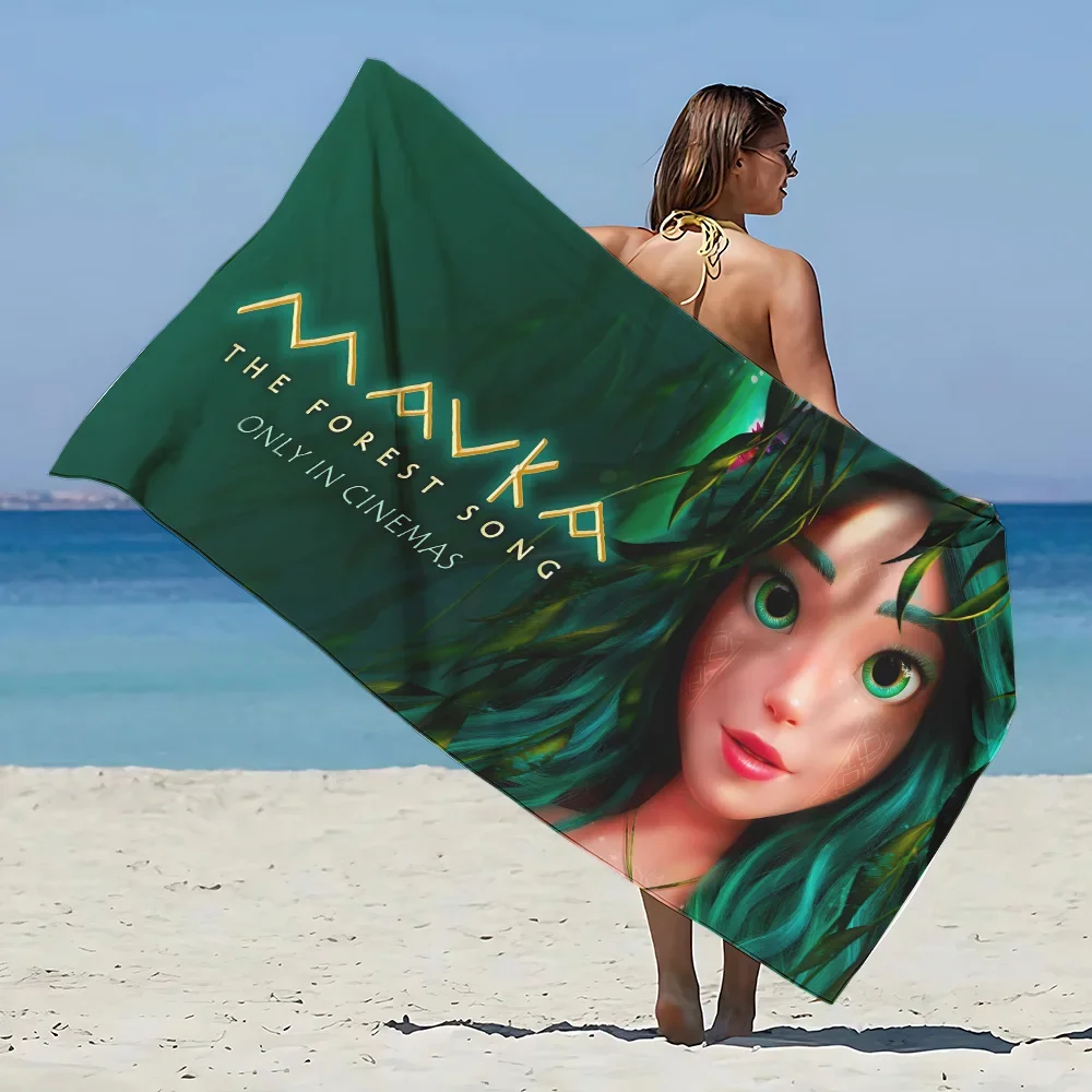 Мультяшная пленка Mavka Пляжное полотенце из микрофибры без песка Быстросохнущее