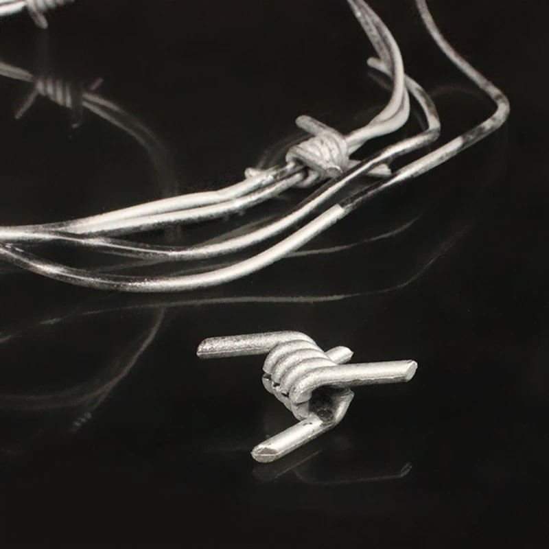 Жуткий имитация ужасов колючая проволока серебряный поддельный декор для