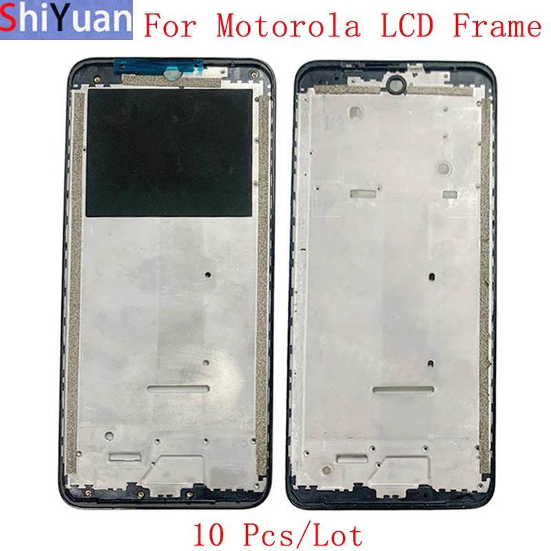 10Pcs/Lot Housing Middle Frame LCD Bezel Plate Panel Chassis For Motorola Moto E20 E30 E40 Metal LCD Frame Replacement Parts