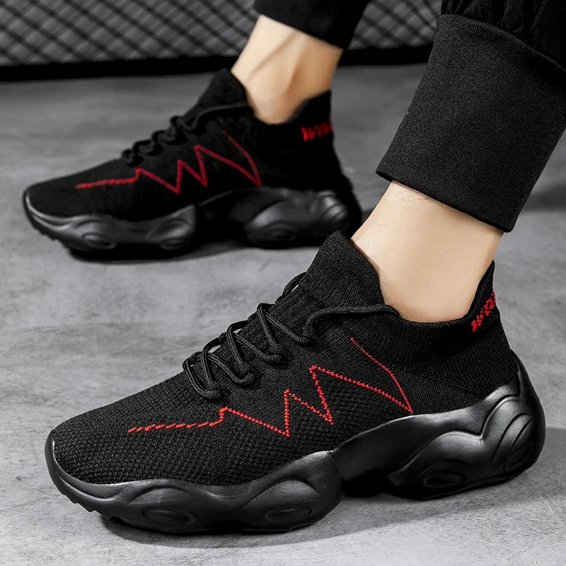 Женские высокие кроссовки на плоской подошве без шнурков женская обувь