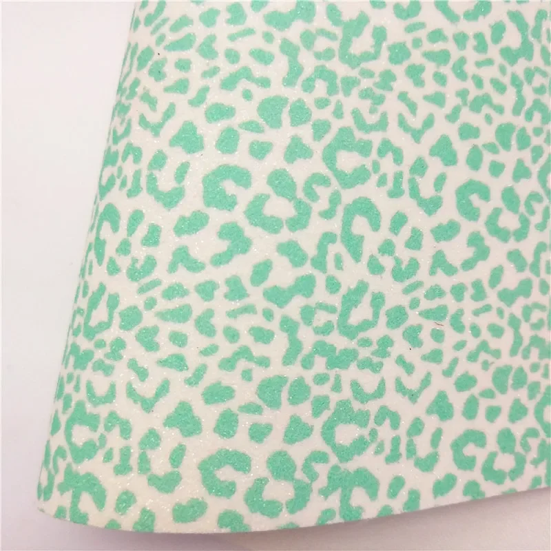Леопардовый принт тонкая блестящая кожа искусственная ткань винил с саржевой