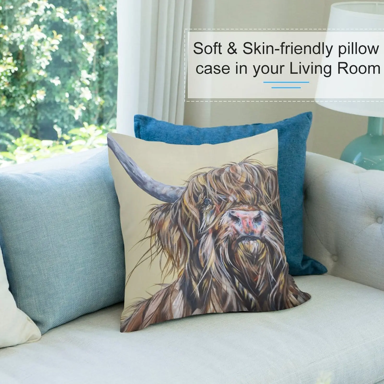 Wally McWindy. Highland пушистая корова Heilan шотландское смешное искусство coo от победителя