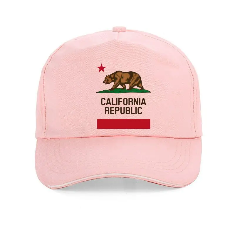 

New cap hat California, State, Flag, Republic, Bear, Los Angeles, Sacramento, San Francisco, Cartoon men Fashion Unisex Basebal
