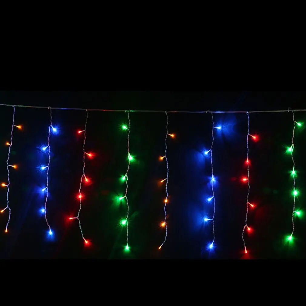 

String lights Christmas outdoor decoration 4m Droop 0.4-0.6m curtain icicle string led lights EU 220V Garden Xmas Wedding Party