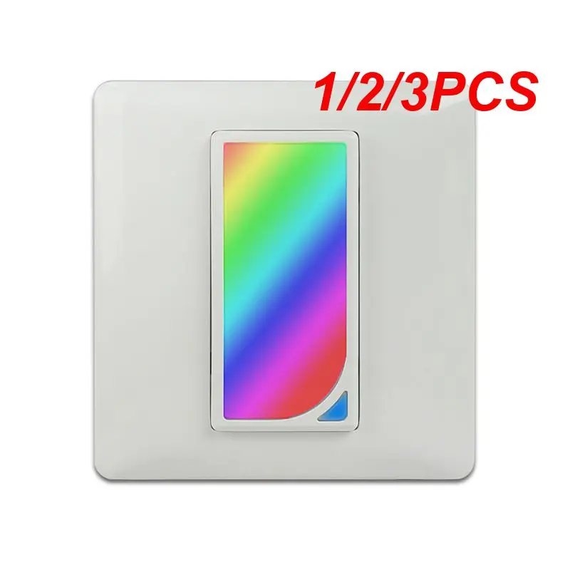 

1/2/3PCS plug Wifi In-Wall RGB LED Scene Smart Light Switch Color Changing Remote Voice Control and Timer Countdown Works with