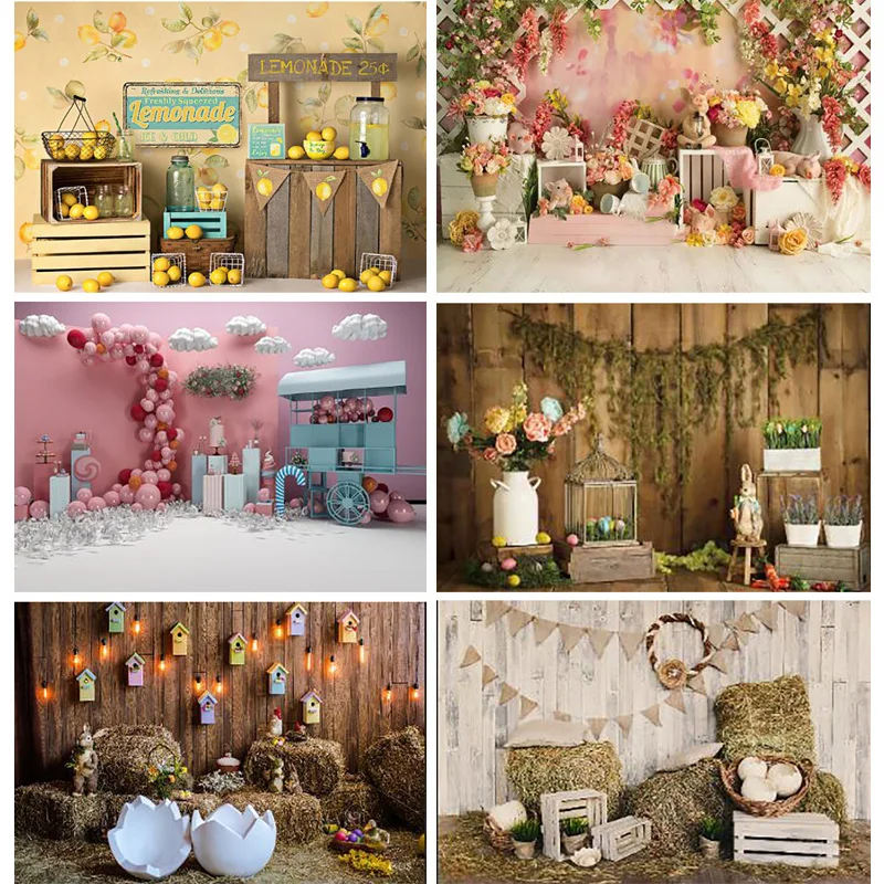

Thick Cloth Happy Easter Photography Backdrops Birthday Baby Photography Background Newborn Photo Studio Props 211001 YXX-64