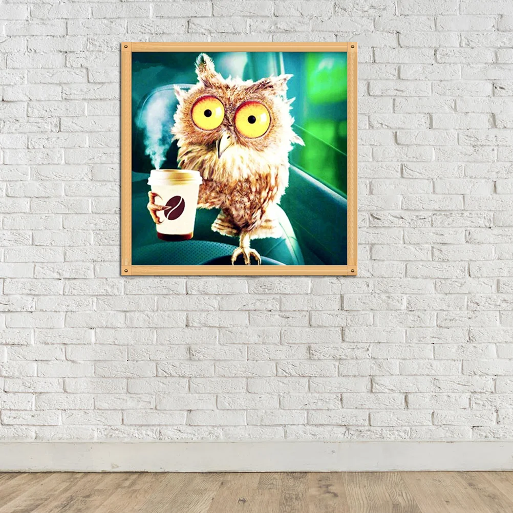 

Frameless 5D Embroidery Painting of with Coffee Wall Decoration Cross Printing Craft Kits