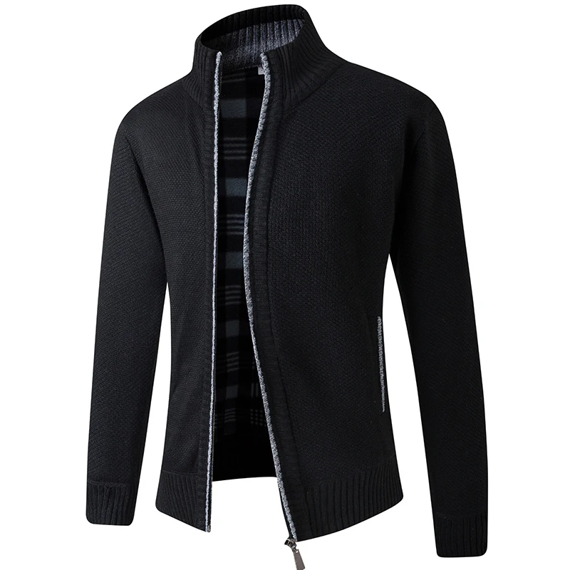 Cardigan Man Autumn and Winter Men's New Cashmere Sweater Warm Casual Y2K Knitted Zipper High Quality Jacket Male Blazer