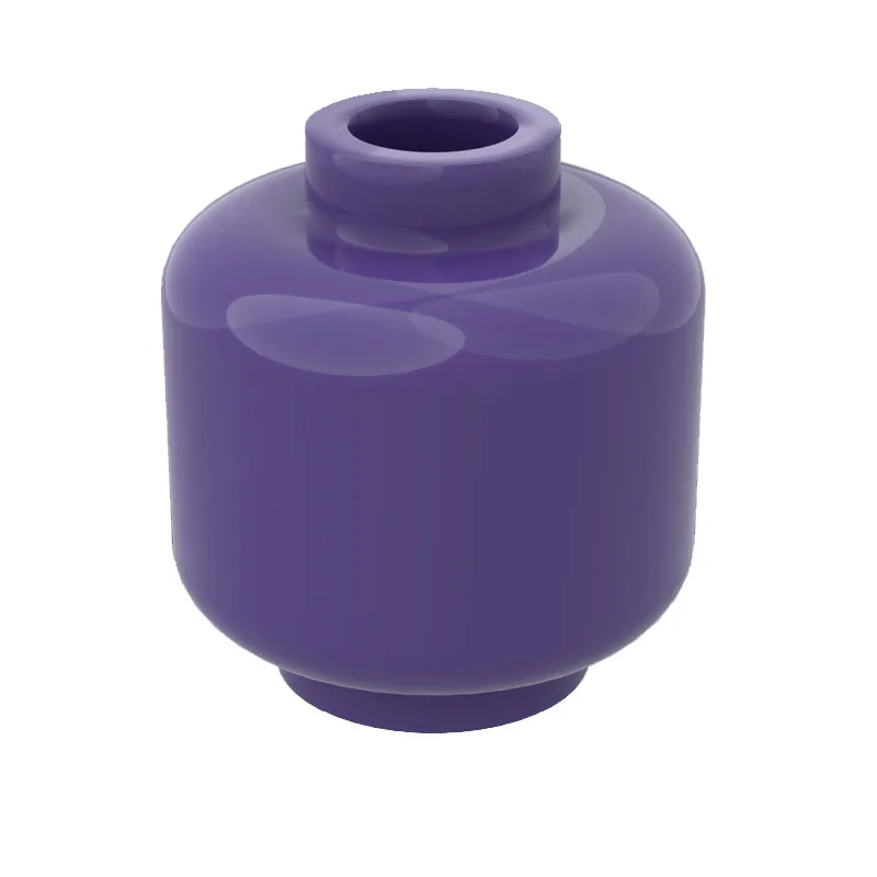 10pcs DIY MOC For 3626 Building block figures parts Body Part Head (Plain) - Blocked Open Stud