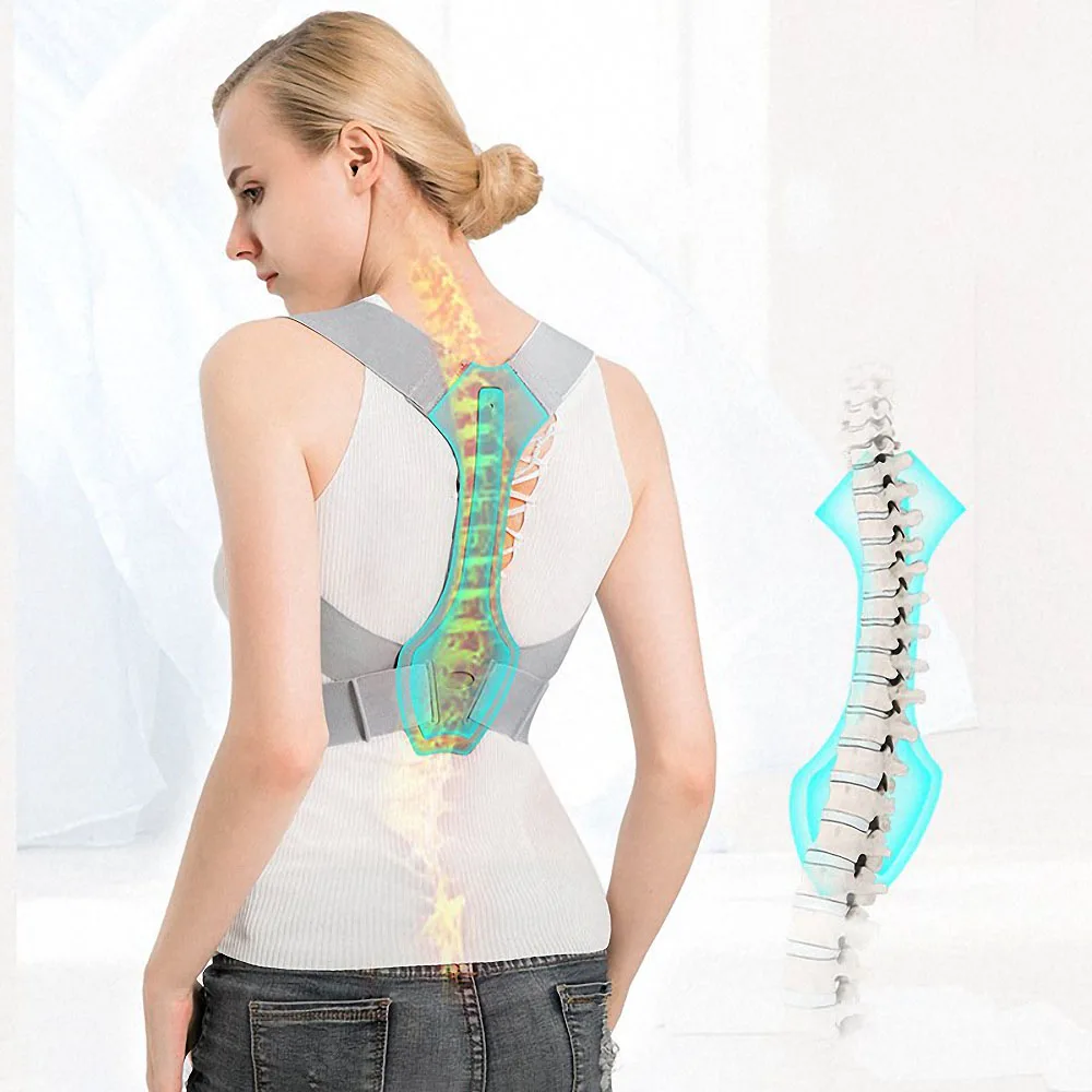 

Unisex Adjustable Posture Corrector Back Shoulder Straighten Orthopedic Brace Belt for Clavicle Back Support Therapy Pain Relief