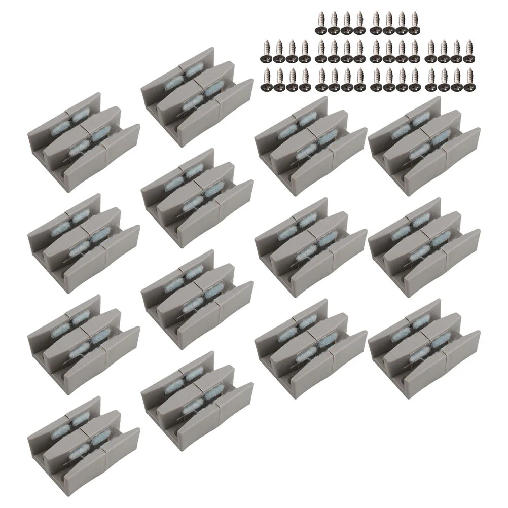 10 шт. направляющие для нижней двери бампера душа стеклянных раздвижных дверей