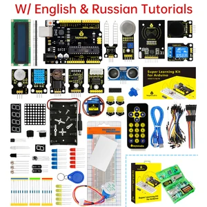 Стартовый набор Keyestudio Super с платой V4.0 для Arduino, стартовый набор для UNOR3 32 проекта + учебное пособие с подарочной коробкой