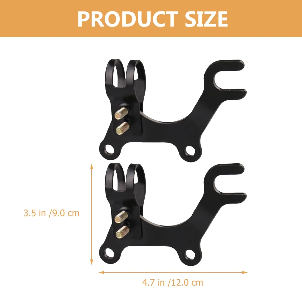 

2 Pcs Disc Brake Modification Bracket Holder Bike Small The Ordinary Kit Riding Parts Carbon Steel Bicycles