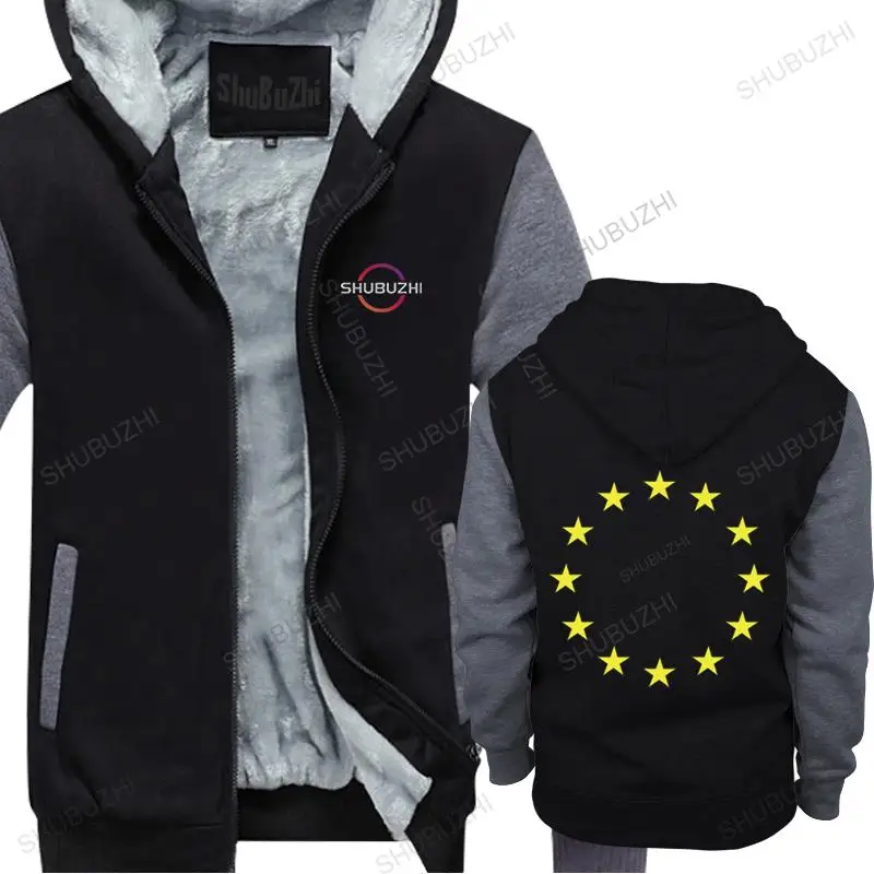 

cotton man fleece hoody winter jacket hoodies European Union United in Diversity EU EUR brand thick casual warm hoodie for boys