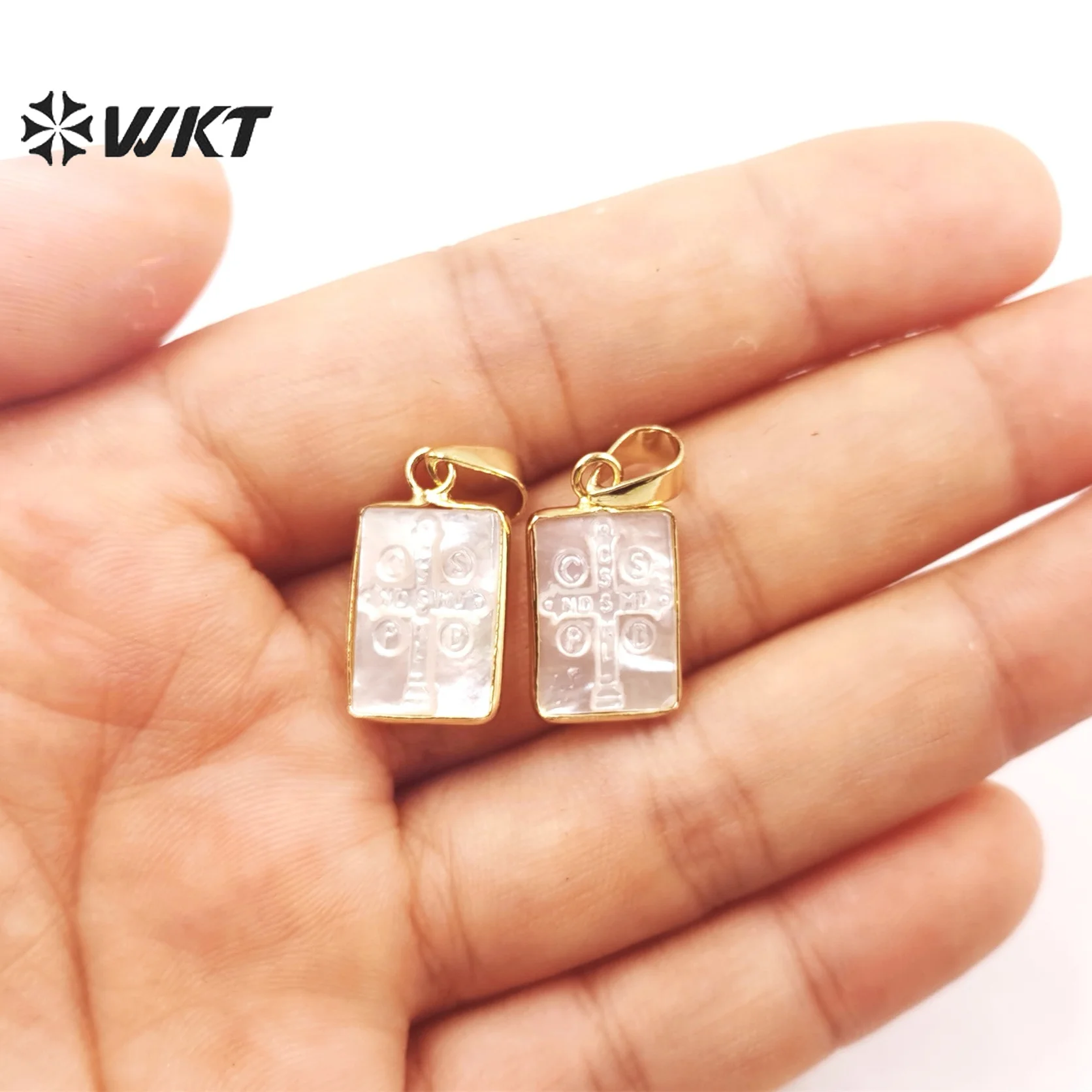 Уникальный кулон WT-JP305 WKT с религиозным крестом из перламутра, миниатюрный белый крестик из перламутра с резьбой, христианский крестик для женщин. (art.: 3920d807e95b4) - 3920d807e95b4