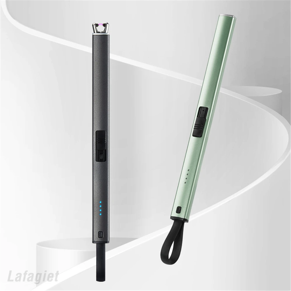 

Portable USB Charge Lighter New Kitchen Windproof Candle Gas Stove Arc Ignition Gun Outdoor Camping BBQ Plasma Electric Lighters