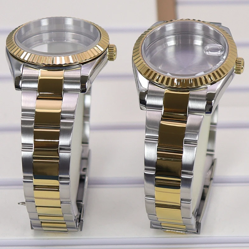 Корпус мужских часов 36 мм/40 мм сапфировое стекло 20 детали ремешка для Seiko Day Date NH35