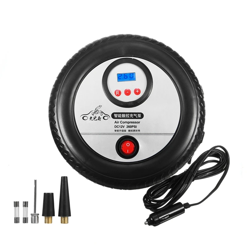

DC 12V Digital Tire Inflator Car Portable Air Compressor Pump 150 PSI Car Air Compressor for Auto Car Motorcycles Bicycles
