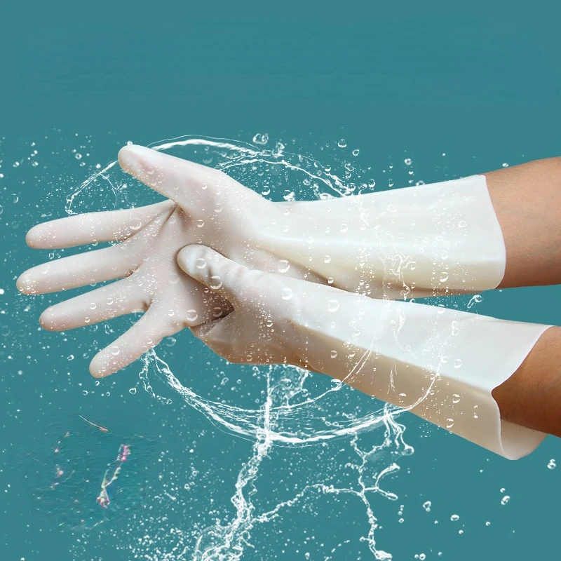 

1 Pair Dish Washing Gloves Odorless Silicone Scrubber Clean Gloves Household Cleaning