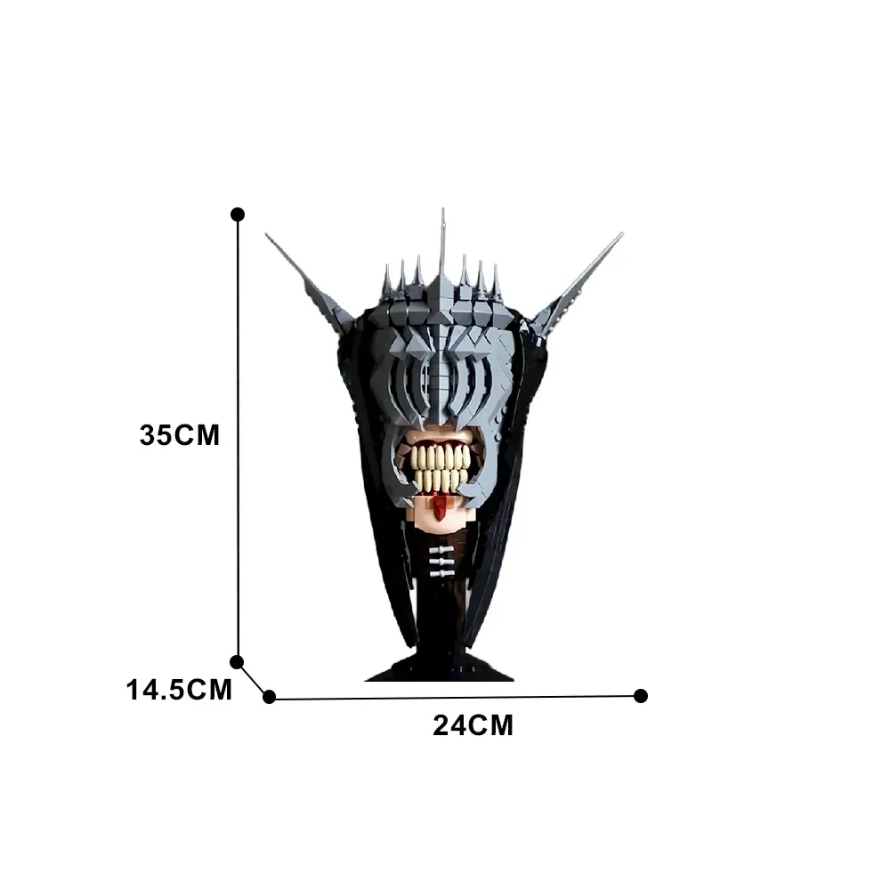 Gobrick MOC кольца рот Саурона модели кирпичей фигурки из фильма капитан черного