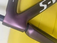 purple color disc road bike carbon frame chameleon bicycle frame t1100 ud matt bb68forkhandlebar20mm seatpost sl7 frameset