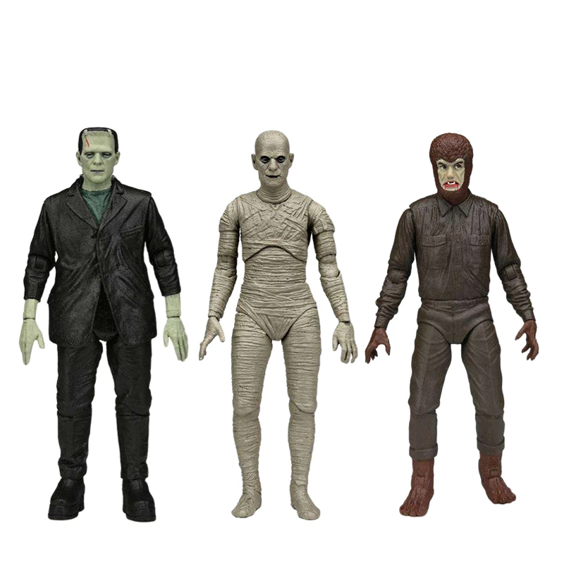 

NECA Global Monster Mummy Frankenstein Werewolf 7-inch Luminous Hand-made Model Like To Collect