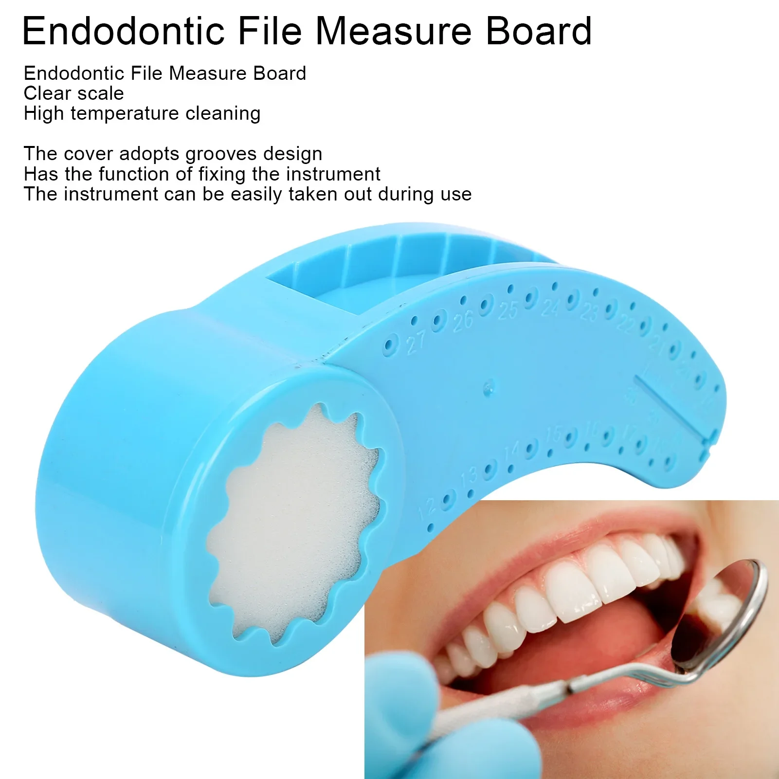 Стоматологическая эндодонтическая пилка измерительная доска в форме рога