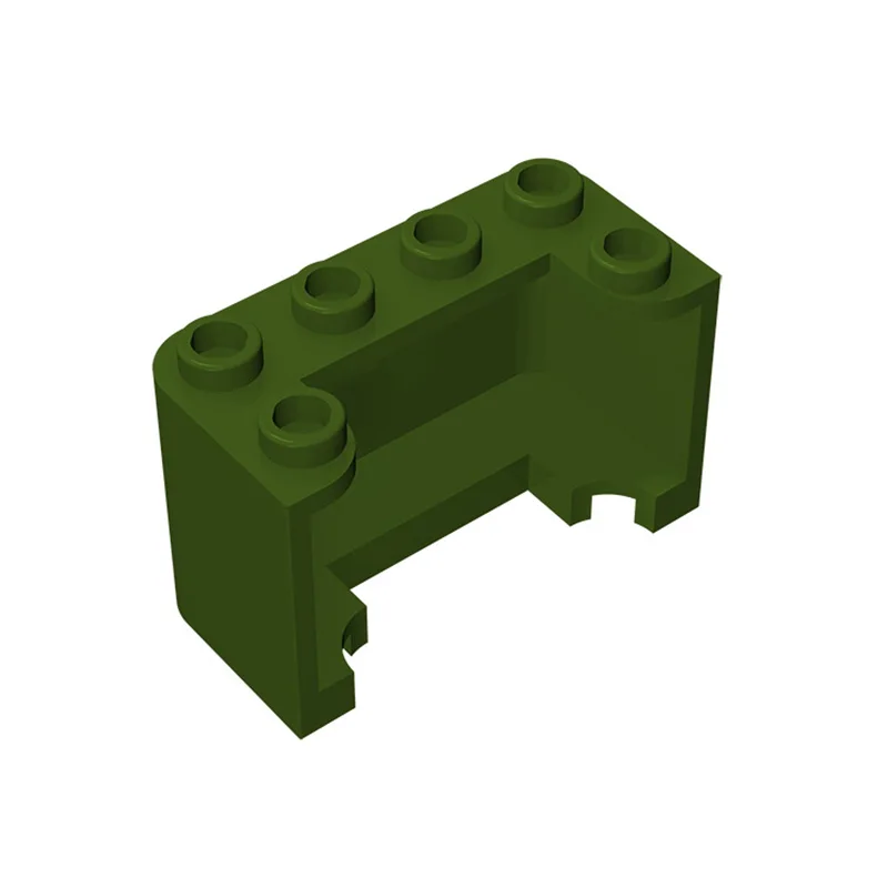 Фото Gobrick, 10 шт., запчасти MOC 4594 35160, ветровой экран 2x4x2, вертикальные Совместимые Кирпичи, сборные строительные блоки, детские игрушки №2