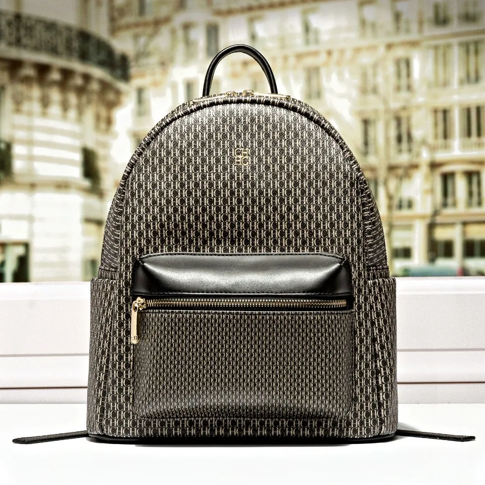 CILMI HARVILL CHHC Brand Backpack 2021 New Fashion 100% Leather Unisex Backpack with Letter Printed Shoulder Bag Luxury Designer