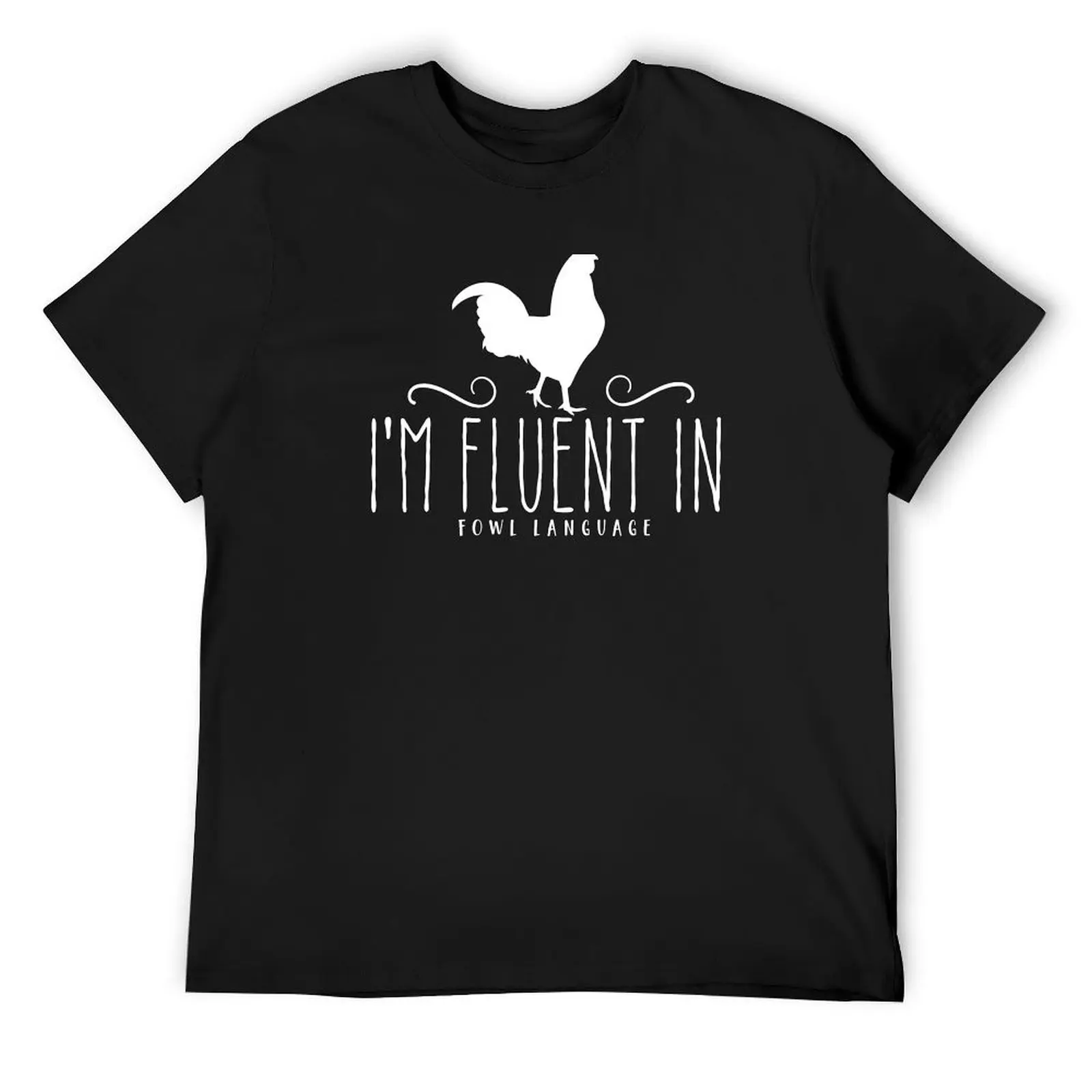 Футболка I'm Fluent In Fowl Language уличная одежда футболки мужские с рисунком