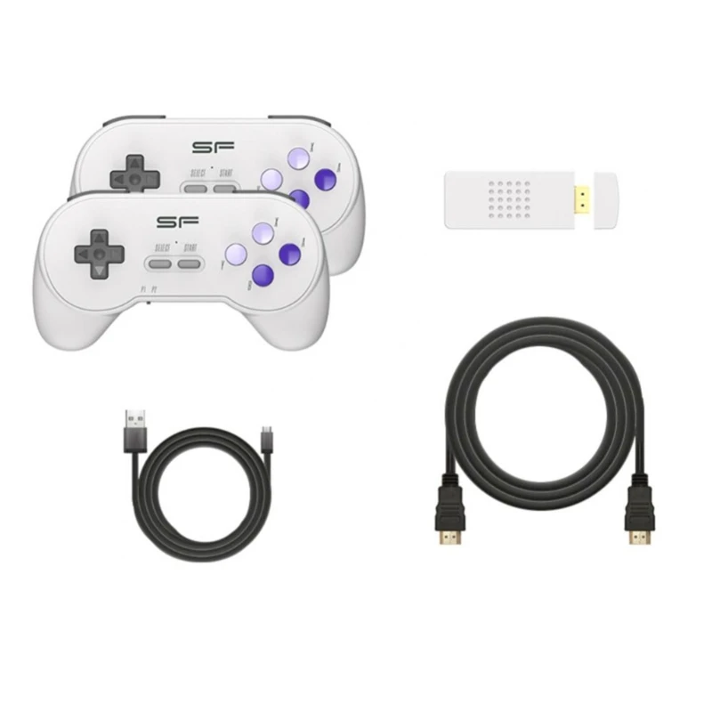 

Портативная игровая консоль, мини игровая консоль 16 бит, двойной беспроводной геймпад для Super SNES 3000 +, игровая консоль