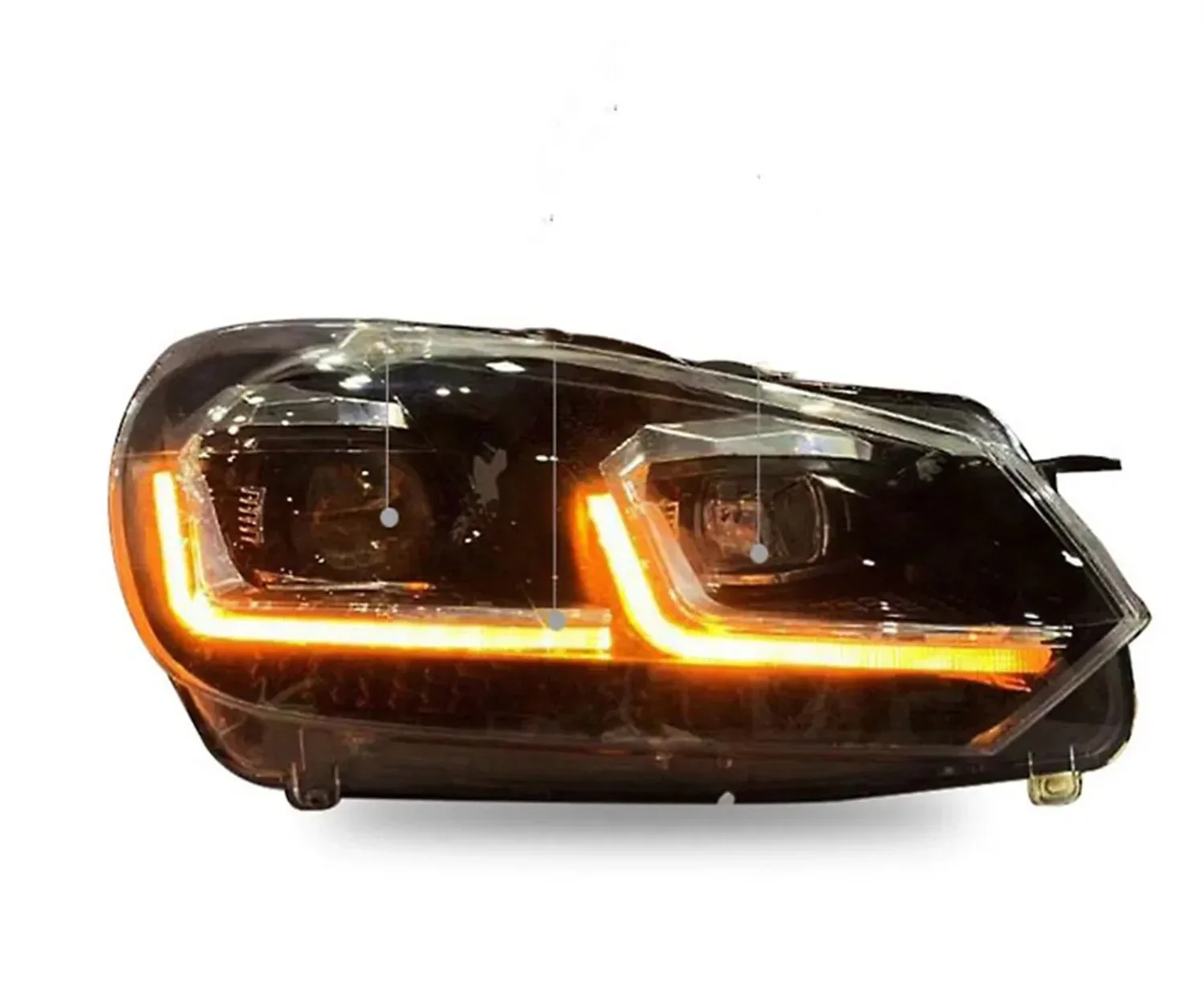 Автомобильные светодиодные фонари HID дневного света DRL ближнего дальнего