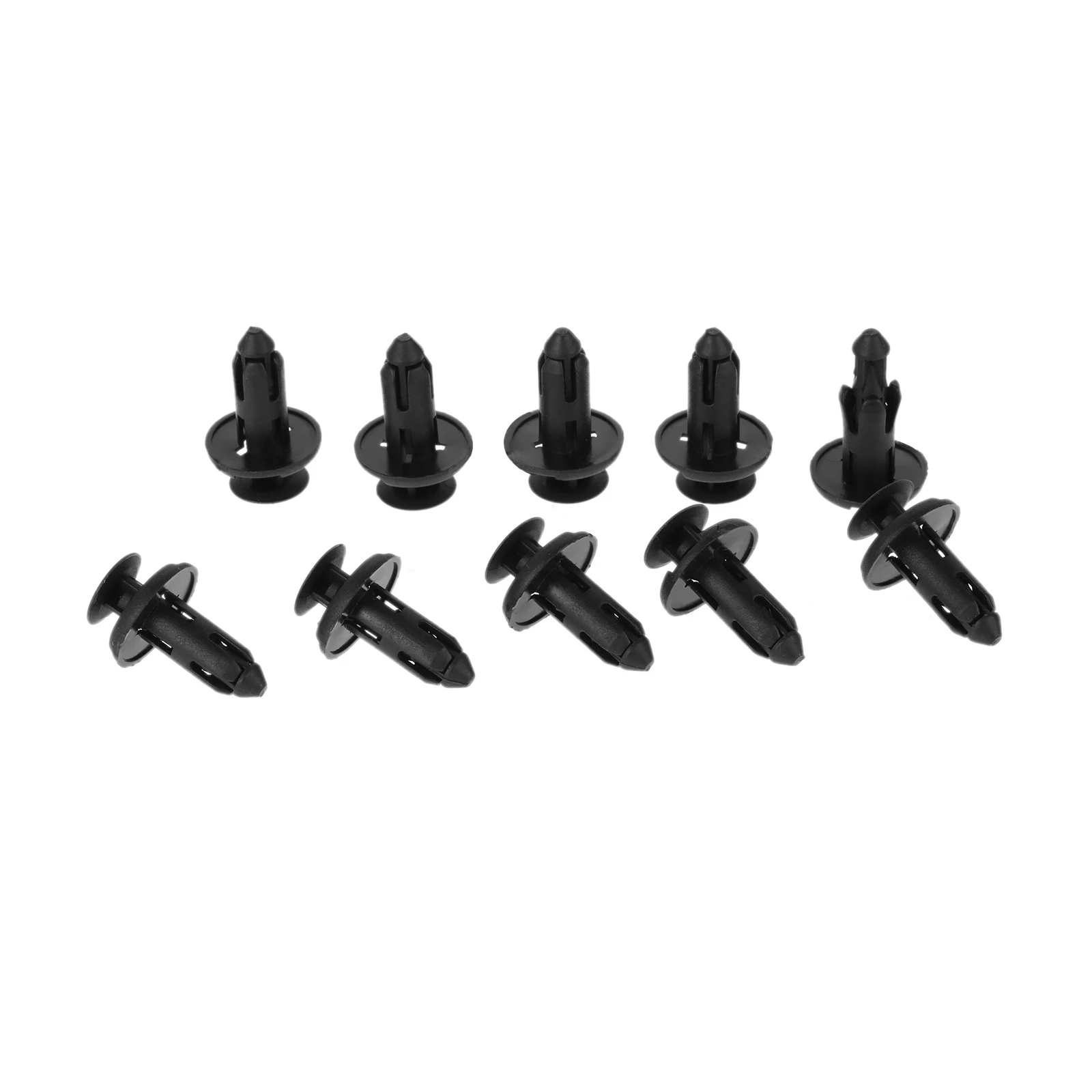 

50pcs Clips Car Bumper Fastener 8mm Hole Plastic Rivet Retainer Push Engine Cover Fender Car Door Trim Panel Clamps