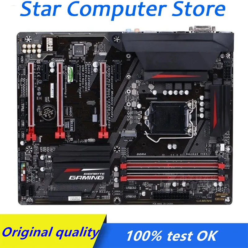 Для GA-Z270-Gaming 3 Z270-Gaming LGA 1151 Материнская плата Computer SATA3 M.2 SSD Desktop Mainboard, использованная.
