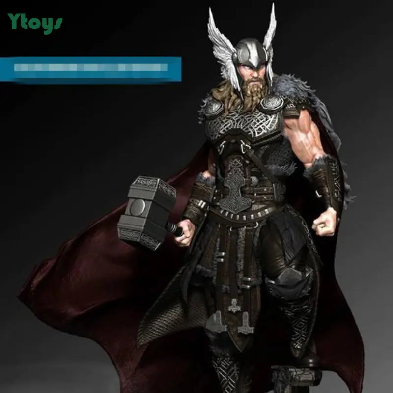 

1：24 108mm Scale Resin Figure Viking Style Thor Unassembled and Unpainted Model Kit Une Statuette Collect Toys