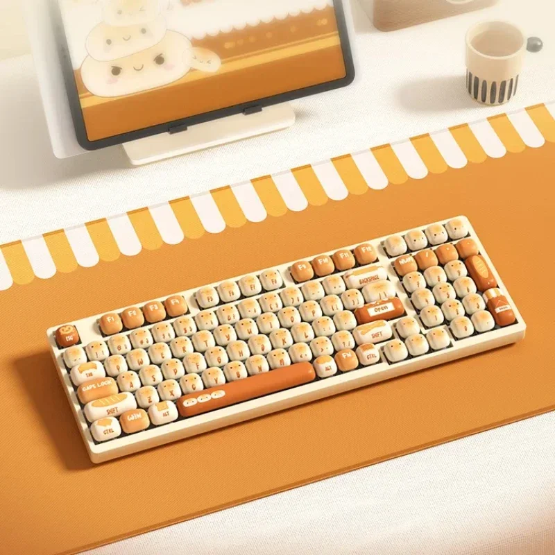 138 клавиши Mantou Paradise KeyCap Custom PBT MOG профиль Keycap милый розовый Аниме оригинальный для