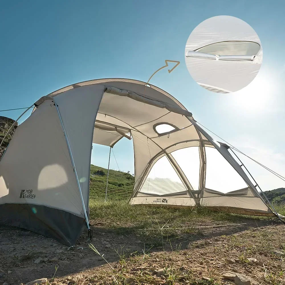 MOBI GARDEN Кемпинговая палатка Укрытие Серебряное покрытие Солнцезащитный крем UV50+