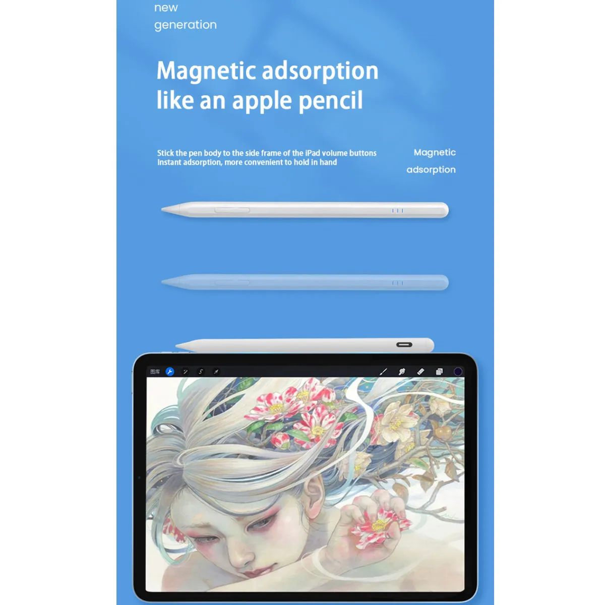 JD40 для iPad карандаш модели 2018 дюйма A2014/A1895/a1983. Gen Pen Apple Pencil 2 1 2022-2018 - купить по