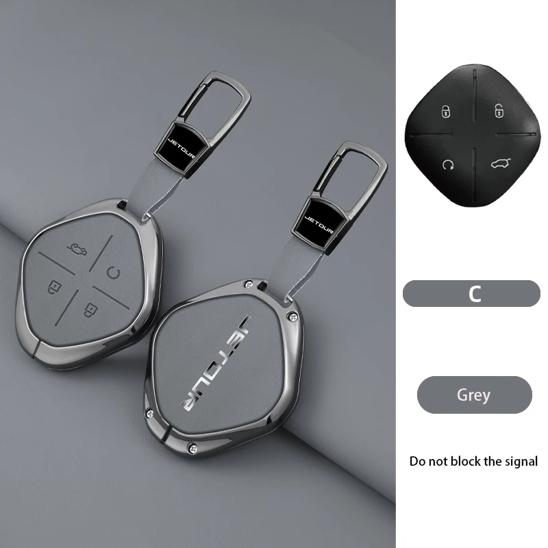 

Кожаный чехол из цинкового сплава с полным покрытием для автомобильных ключей 2022 2023 Jetour DASHING X-1 Plus DTC, защитный чехол для автомобильного удаленного ключа, аксессуары