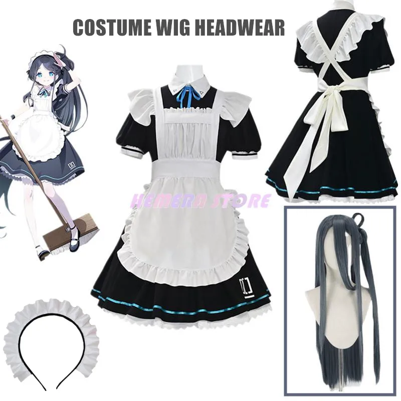 

Game Blue Archive Anime Tendou Arisu Cosplay Costume Wig French Maid Lolita Skirt Woman Kawaii Sexy Carnival Halloween Suit