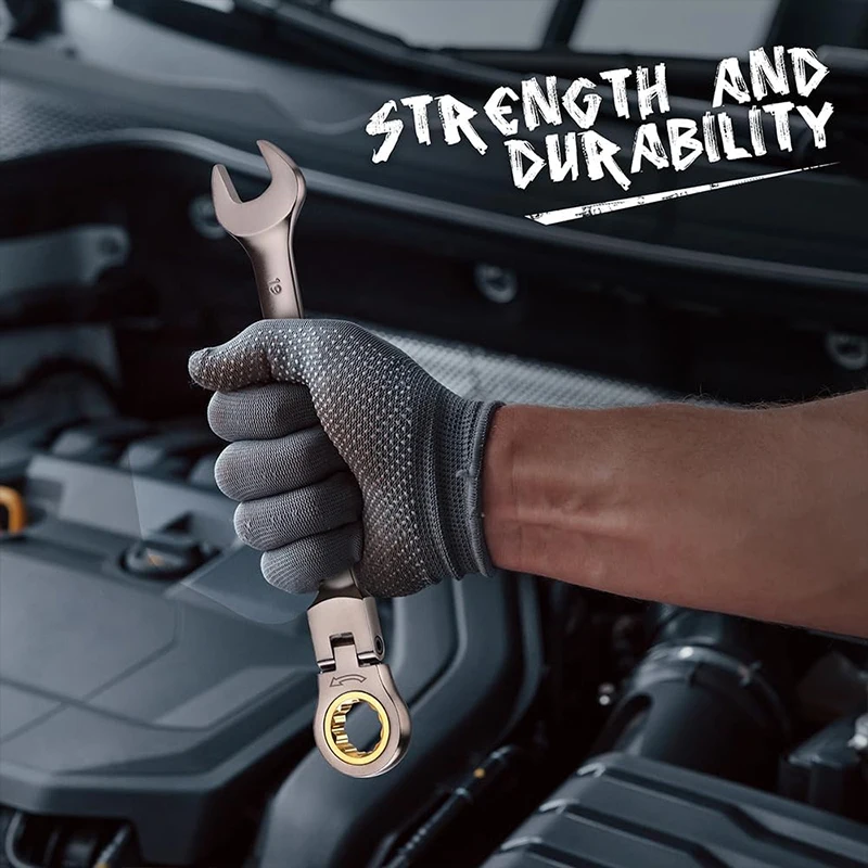 Набор гаечных ключей с трещоткой 6/8/10 шт. 8-24 мм